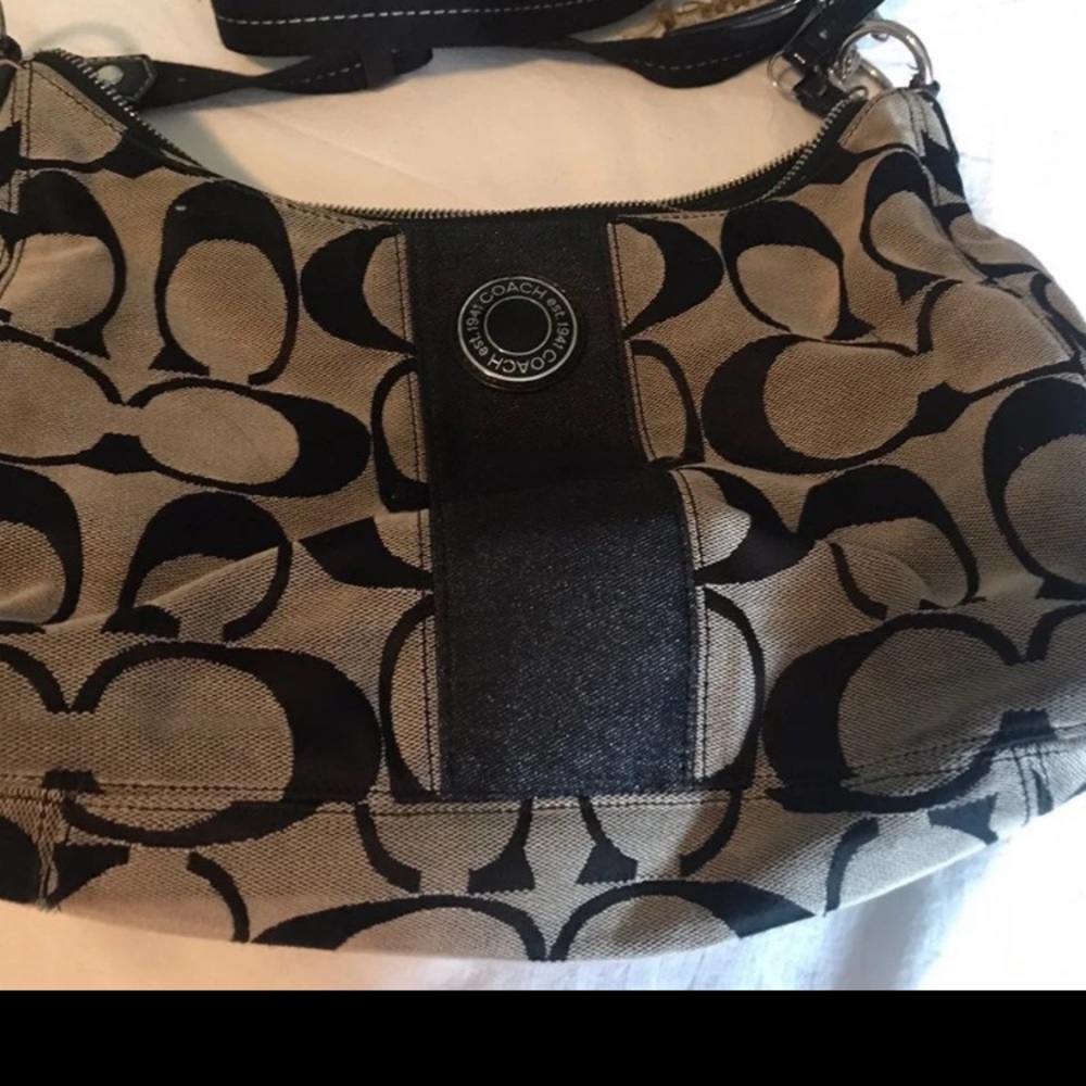 Authentic Coach Black Hobo Bag